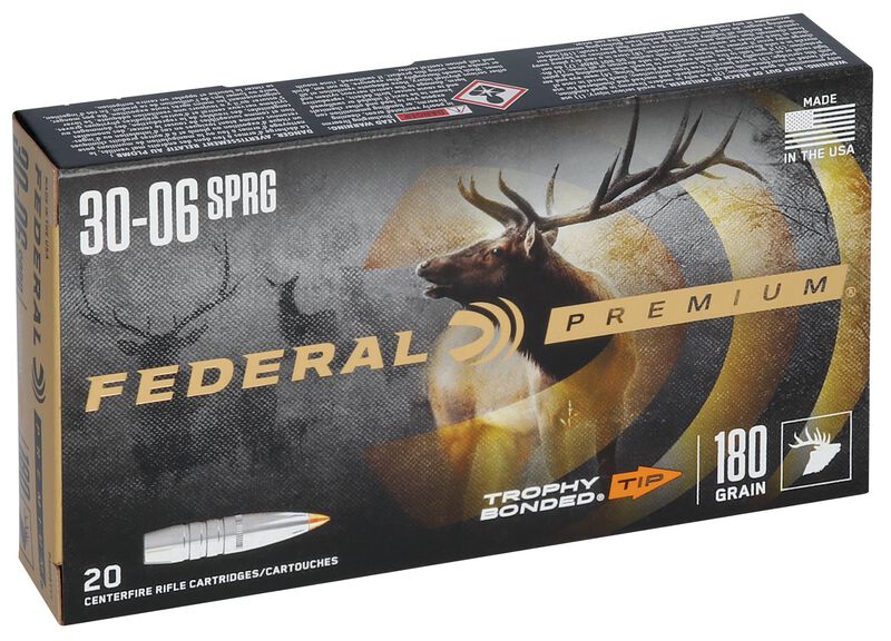 Купить Патрон для нарезного оружия FEDERAL P (.30-06 Sprg.) TROPHY BONDED TIP (TBT)(180grs)(11,66г) в Алматы | Казахстан | Корган Центр