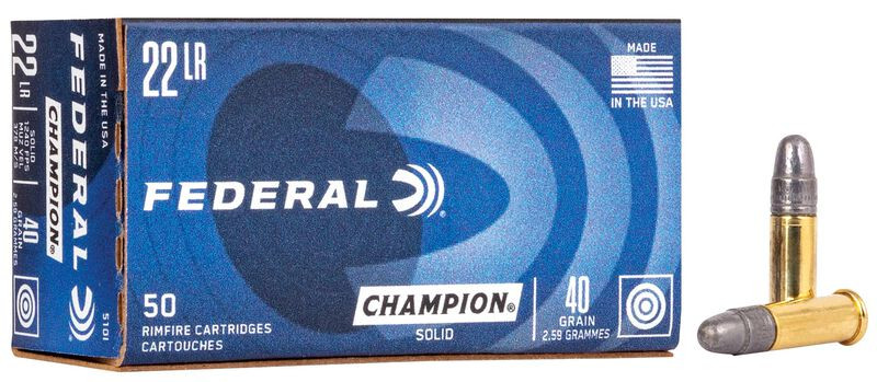 FEDERAL (.22 l.r.) CHAMPION TARGET (LRN)(40grs)(2,59г)