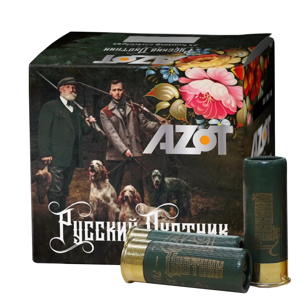  Патрон для гладкоствольного оружия АЗОТ 12/70 (32г) Русский Охотник №0 Порох РФ в Алматы | Казахстан | Корган Центр | KORGAN