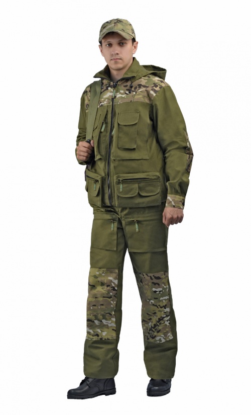 Костюм летний  URSUS СЛЕДОПЫТ (тк.хб/рип-стоп)(хаки/мультикам) — куртки, жилеты, маскировочные костюмы, одежда для рыбалки и охоты | KORGAN Казахстан