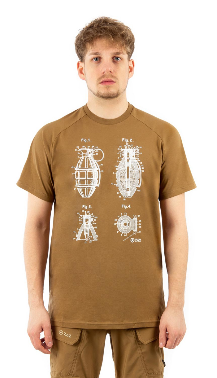 Футболка NOVATEX 7.62 Grenade (Гренейд)(тк.хлопок)(койот) — одежда для охоты, рыбалки, туризма и города | KORGAN.KZ