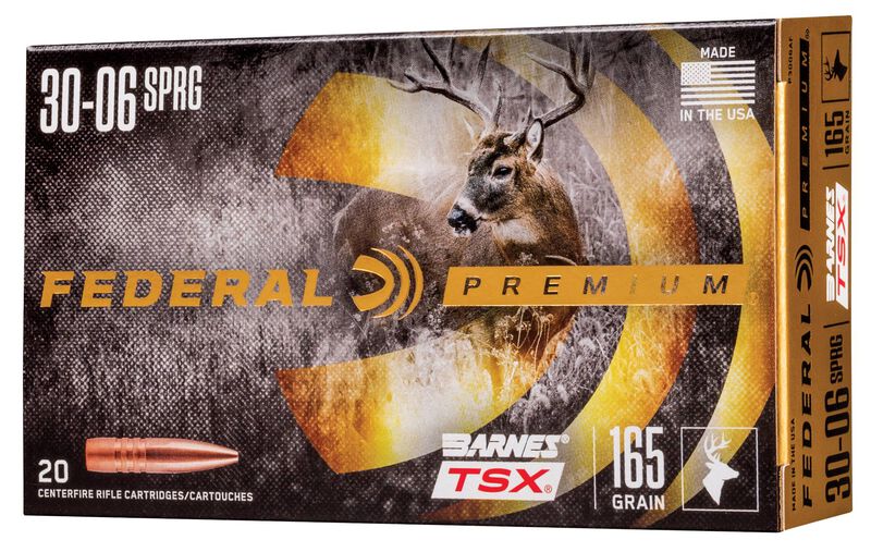 Купить Патрон для нарезного оружия FEDERAL P (.30-06 Sprg.) BARNES TRIPLE-SHOCK X (B-TSX)(165grs)(10,69г) в Алматы | Казахстан | Корган Центр