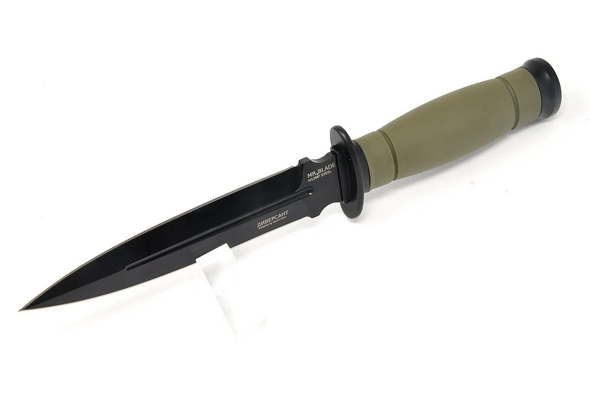 Кинжал "Диверсант" (Saboteur) зеленый  (хол.ор.) для охоты в Алматы, Казахстан