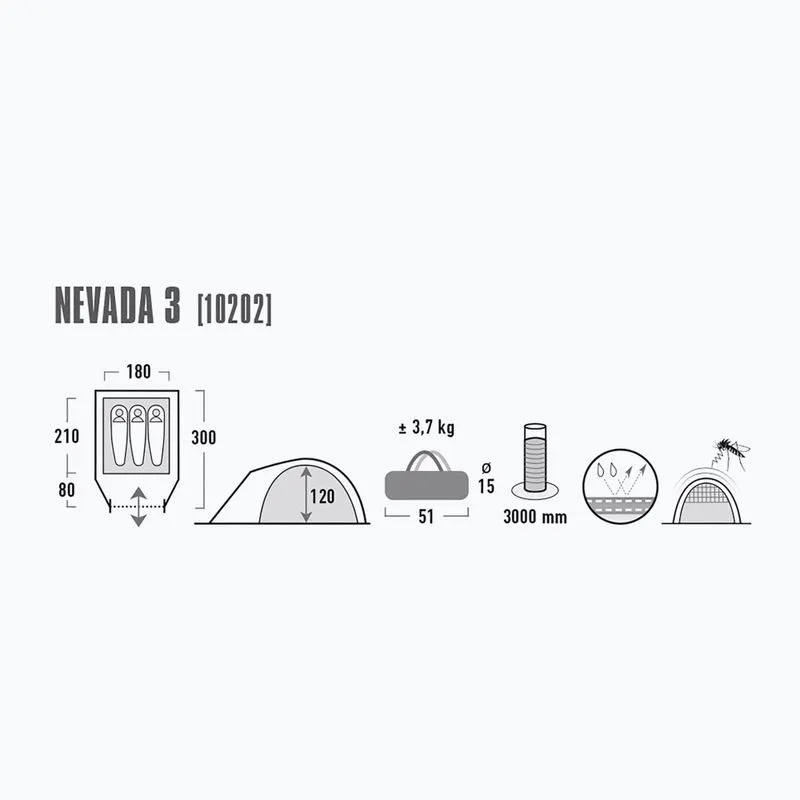 Палатка HIGH PEAK Мод. NEVADA 3 Купить в Алматы — магазин Korgan Center