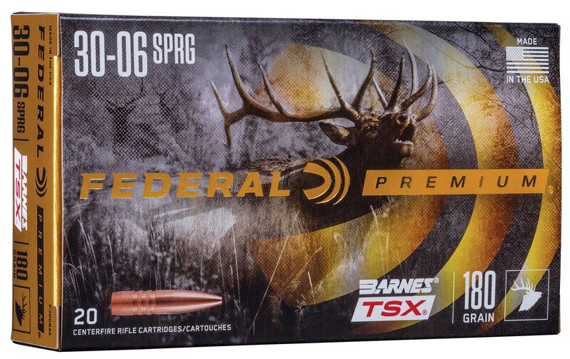 Купить Патрон для нарезного оружия FEDERAL P (.30-06 Sprg.) BARNES TRIPLE-SHOCK X (B-TSX)(180grs)(11,66г) в Алматы | Казахстан | Корган Центр