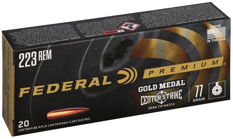 Купить Патрон для нарезного оружия FEDERAL PGM (.223 Rem.) CENTERSTRIKE (OTM)(77grs)(4,99г) в Алматы | Казахстан | Корган Центр