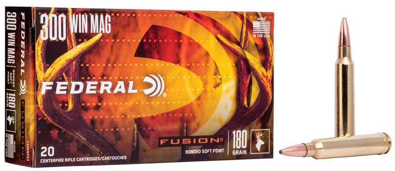 Купить Патрон для нарезного оружия FEDERAL (.300 Win.Mag.) FUSION (FSP)(180grs)(11,66г) в Алматы | Казахстан | Корган Центр