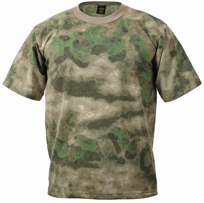 Майка ROTHCO Мод. CAMO (короткий рукав)(poly/cotton)(A-Tacs FG Camo) — одежда для охоты, рыбалки, туризма и города | KORGAN.KZ