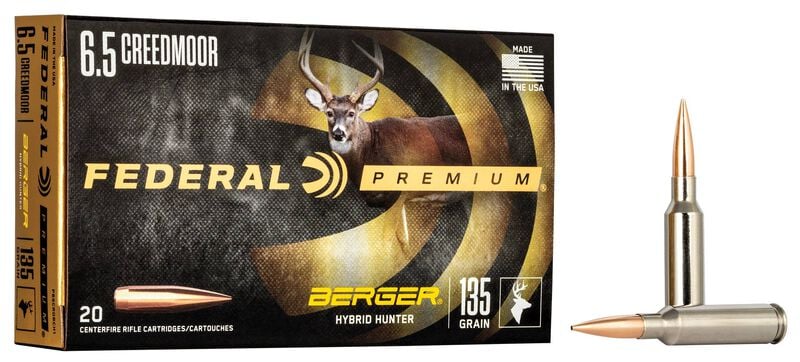Купить Патрон для нарезного оружия FEDERAL P (6,5 Creedmoor) BERGER HYBRID HUNTER (BHH)(135grs)(8,75г) в Алматы | Казахстан | Корган Центр