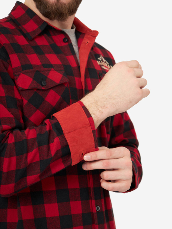 Рубашка фланелевая красная клетка — одежда для охоты, рыбалки, туризма и города | KORGAN.KZ