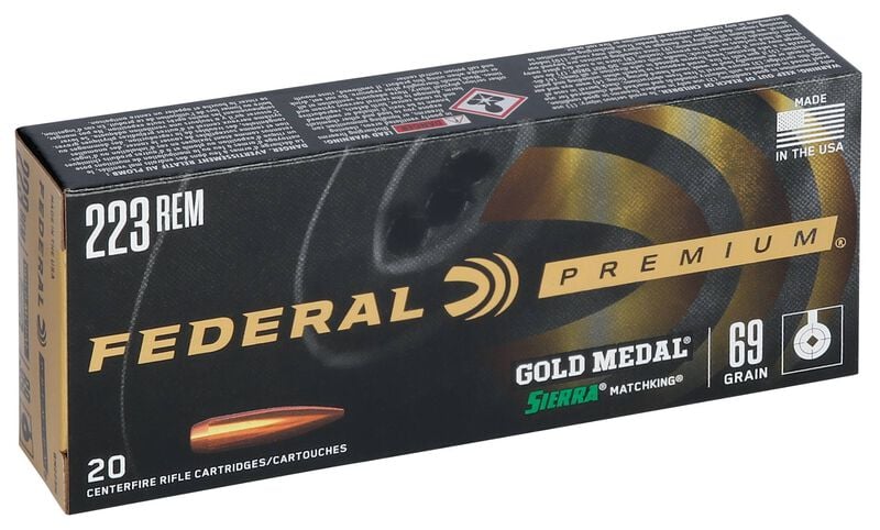Купить Патрон для нарезного оружия FEDERAL PGM (.223 Rem.) SIERRA MATCHKING (SMK-BTHP)(69grs)(4,47г) в Алматы | Казахстан | Корган Центр