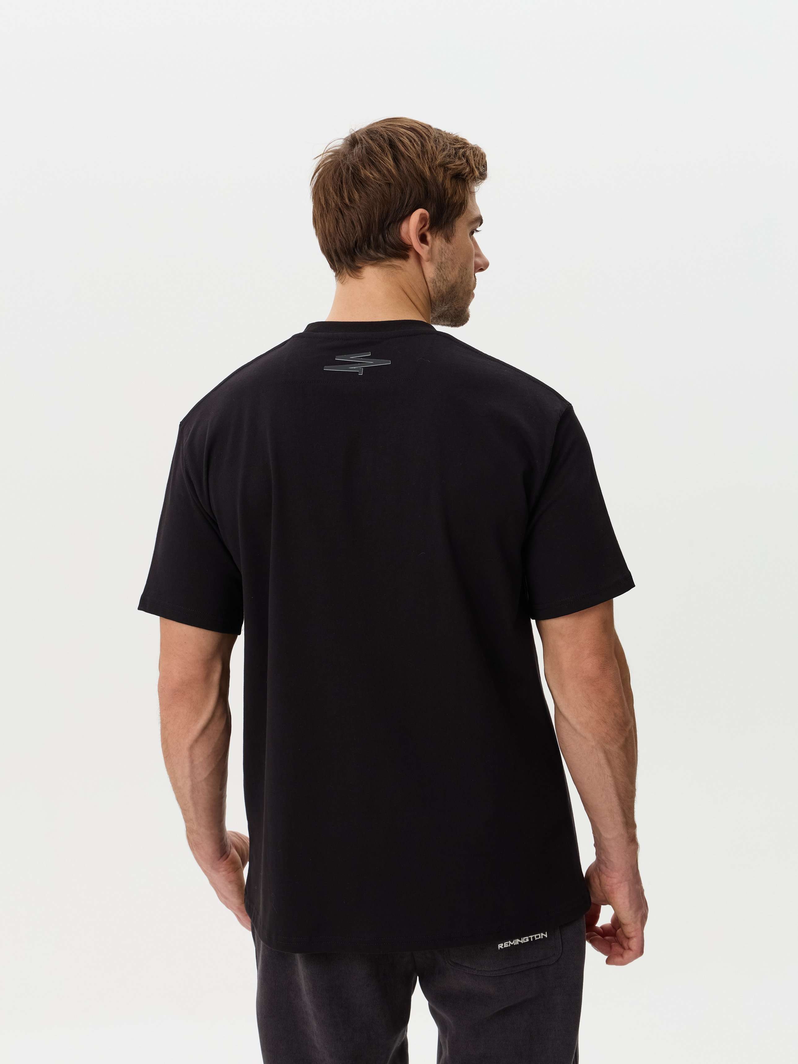 Футболка мужская Remington Casual Black — одежда для охоты, рыбалки, туризма и города | KORGAN.KZ