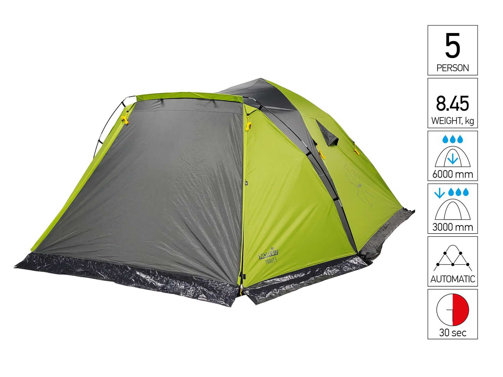 Палатка NORFIN Мод. TROUT 5 Купить в Алматы — магазин Korgan Center