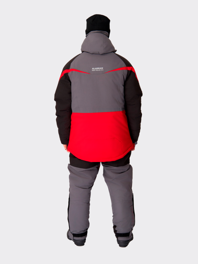 Костюм зимний Alaskan NewPolar M11 красн/сер/черн (куртка+полукомб.) — куртки, жилеты, маскировочные костюмы, одежда для рыбалки и охоты | KORGAN Казахстан
