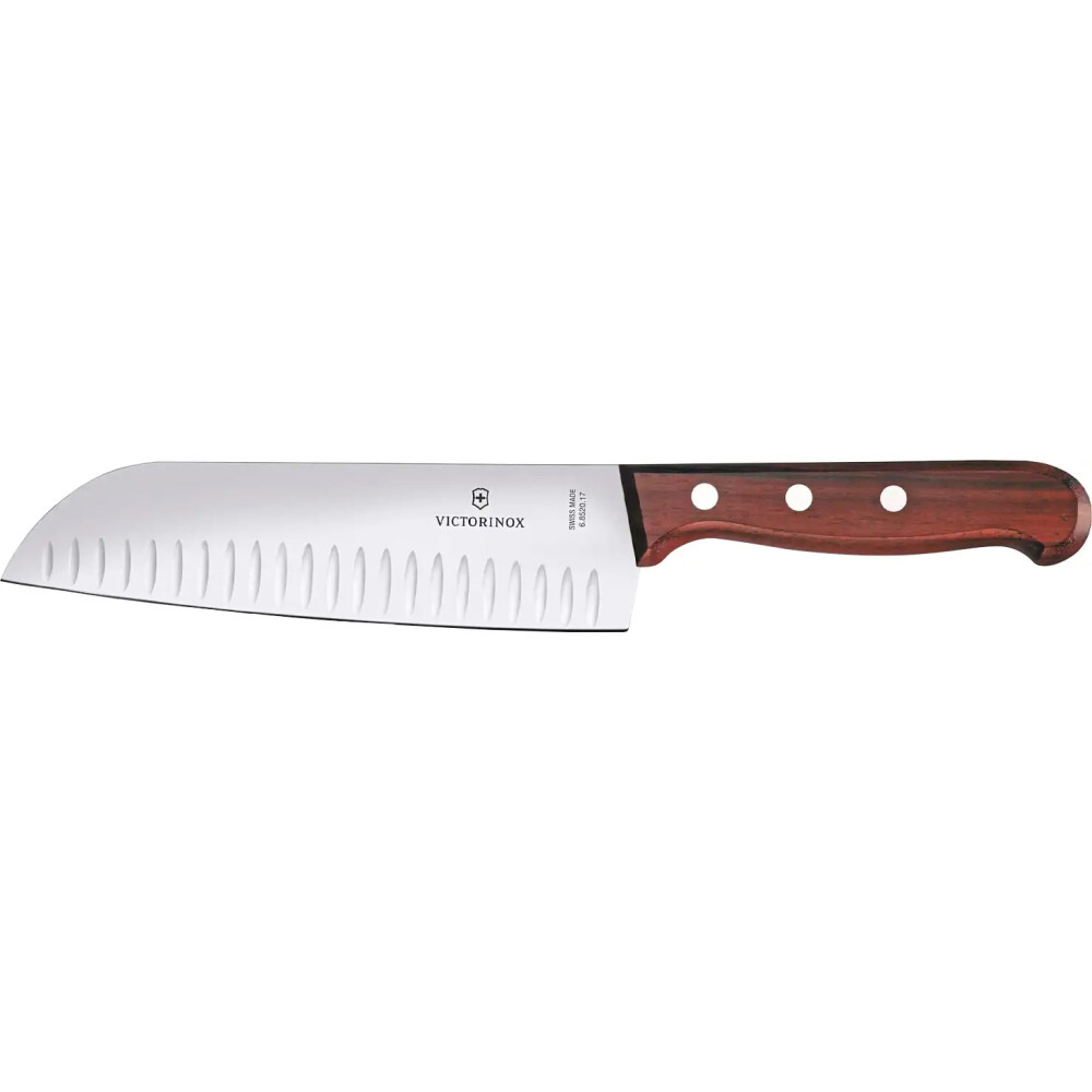 Кухонный нож VICTORINOX Мод. WOOD SANTOKU FLUTED #6.8520.17RADG для кухни в Алматы, Казахстан