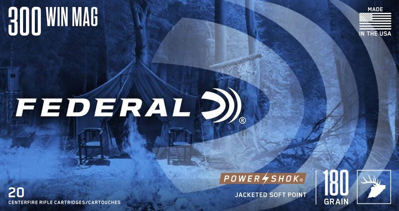 Купить Патрон для нарезного оружия FEDERAL (.300 Win.Mag.) POWER-SHOK (SP)(180grs)(11,66г) в Алматы | Казахстан | Корган Центр