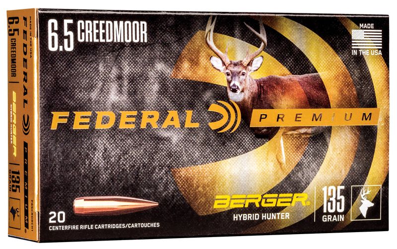 Купить Патрон для нарезного оружия FEDERAL P (6,5 Creedmoor) BERGER HYBRID HUNTER (BHH)(135grs)(8,75г) в Алматы | Казахстан | Корган Центр