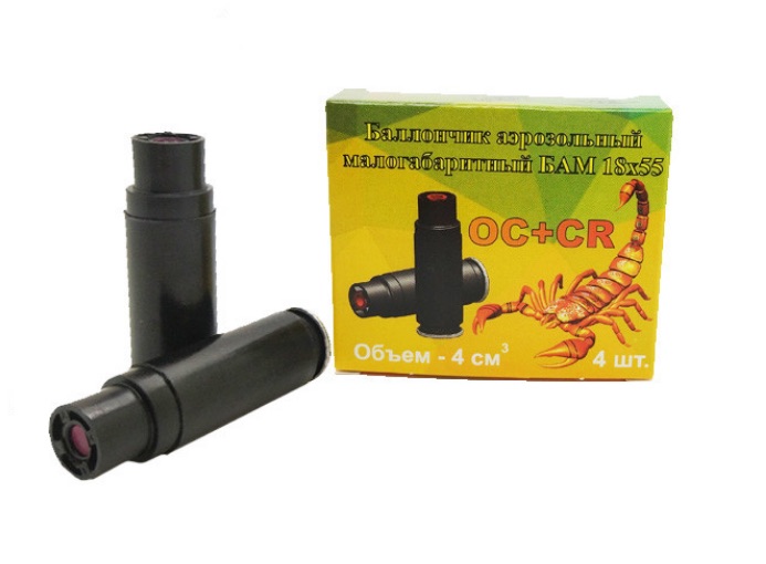 Баллончик аэрозольный малогабаритный смесевой БАМ. –ОС+CR —  купить в Алматы