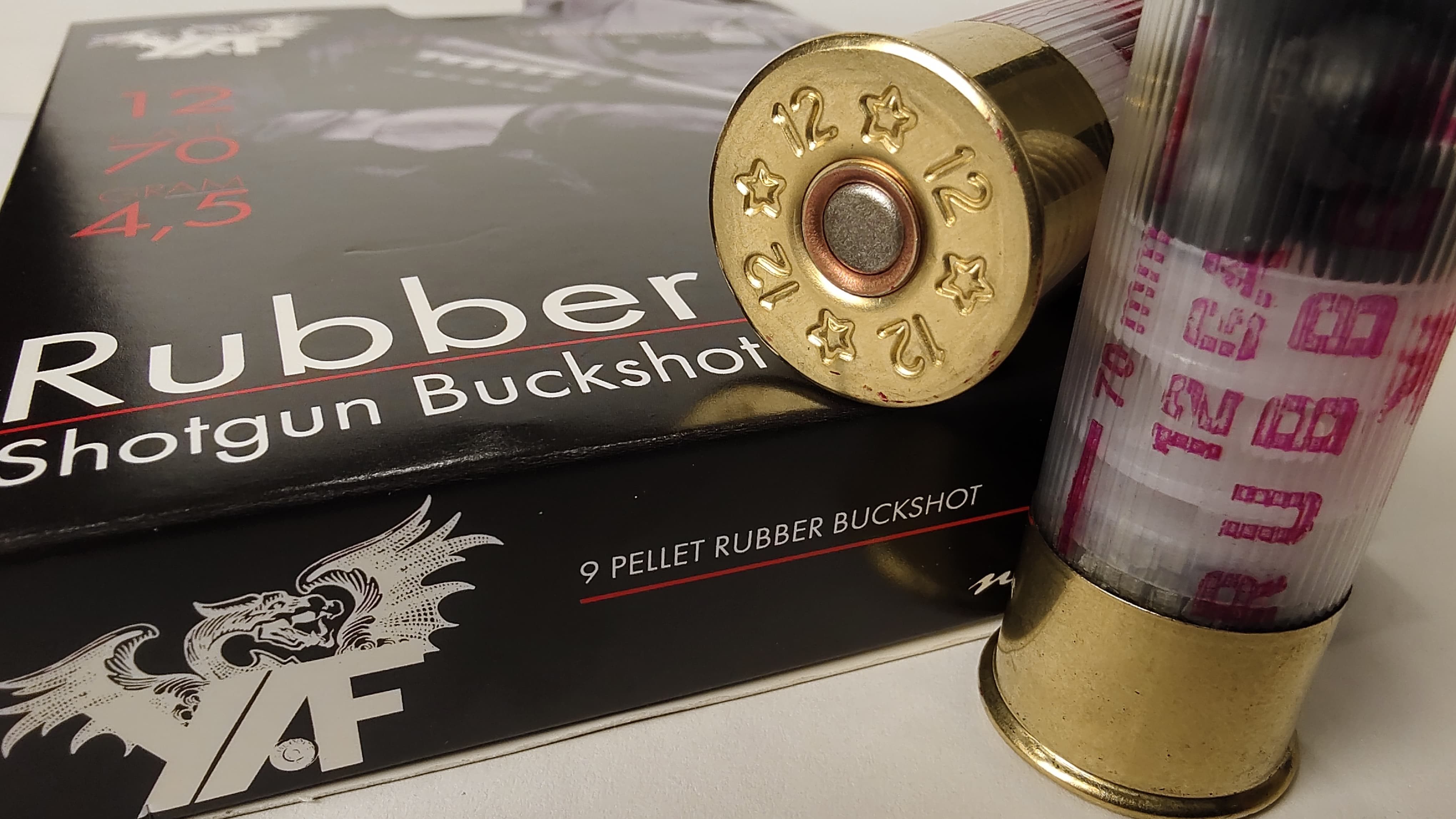  Патрон для гладкоствольного оружия Y.A.F.-Rubber-Ball-9 (12/70)(4,52г)(9 резиновых шаров Ø8,6мм) в Алматы | Казахстан | Корган Центр | KORGAN