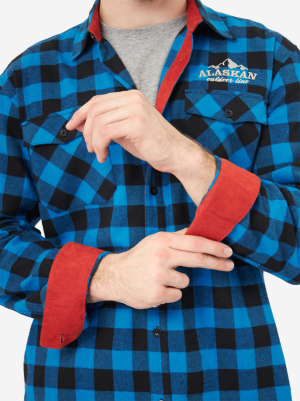 Рубашка фланелевая синяя клетка — одежда для охоты, рыбалки, туризма и города | KORGAN.KZ