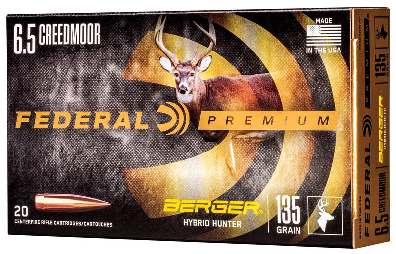 Купить Патрон для нарезного оружия FEDERAL P (6,5 Creedmoor) BERGER HYBRID HUNTER (BHH)(135grs)(8,75г) в Алматы | Казахстан | Корган Центр