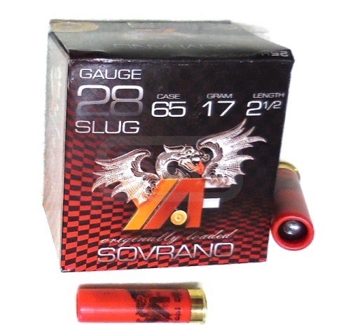  Патрон для гладкоствольного оружия Y.A.F.-Sovrano-Пуля-Standard (28/65)(17г) в Алматы | Казахстан | Корган Центр | KORGAN