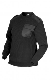 Свитер мужской ОКРУГ (тк.шерсть30%/трикотаж)(черный) — одежда для охоты, рыбалки, туризма и города | KORGAN.KZ