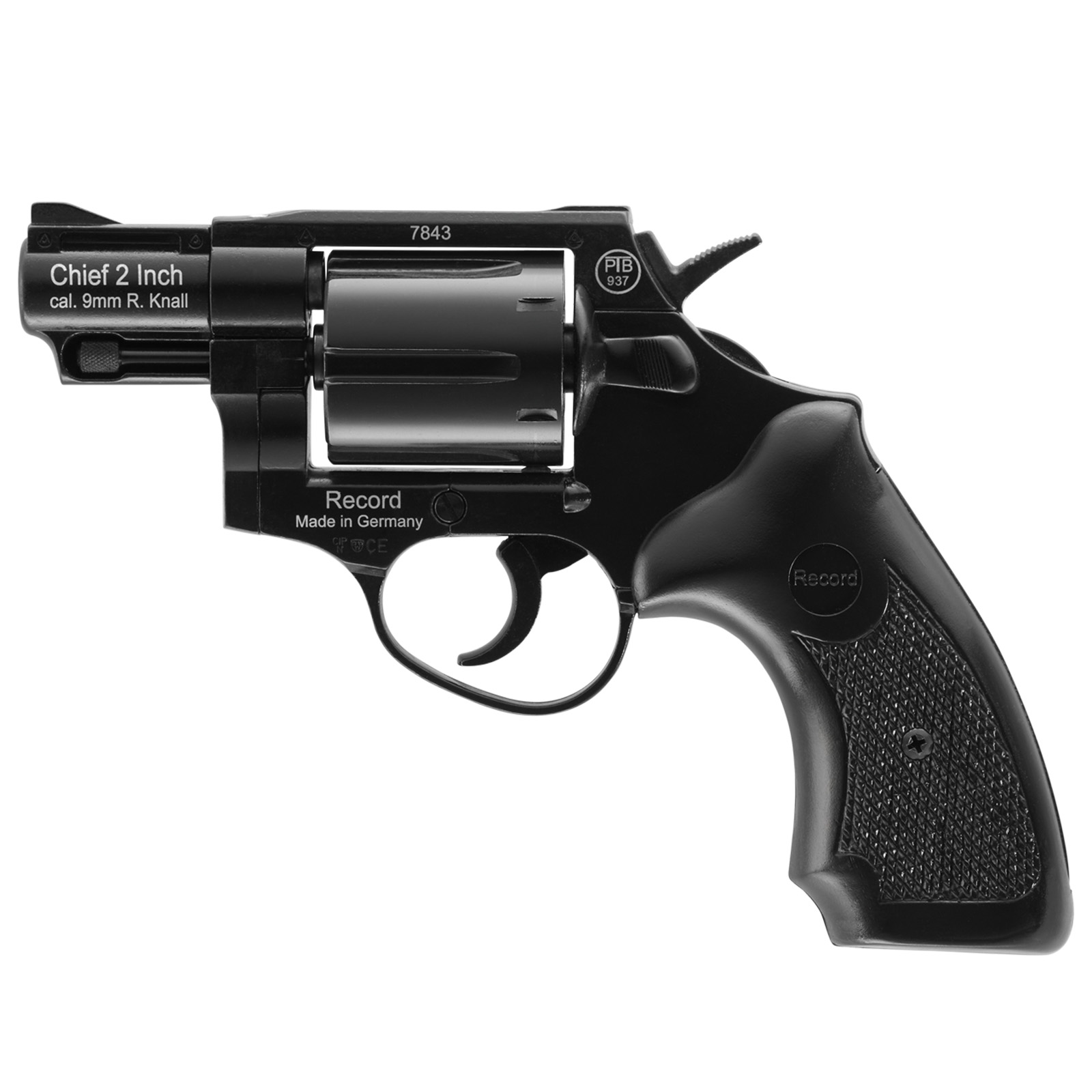 Газовый пистолет RECORD Мод. CHIEF 2' BLACK (к.-бр: 9мм)(6-зарядный) — купить газовые пистолеты в Алматы | Доставка по Казахстану