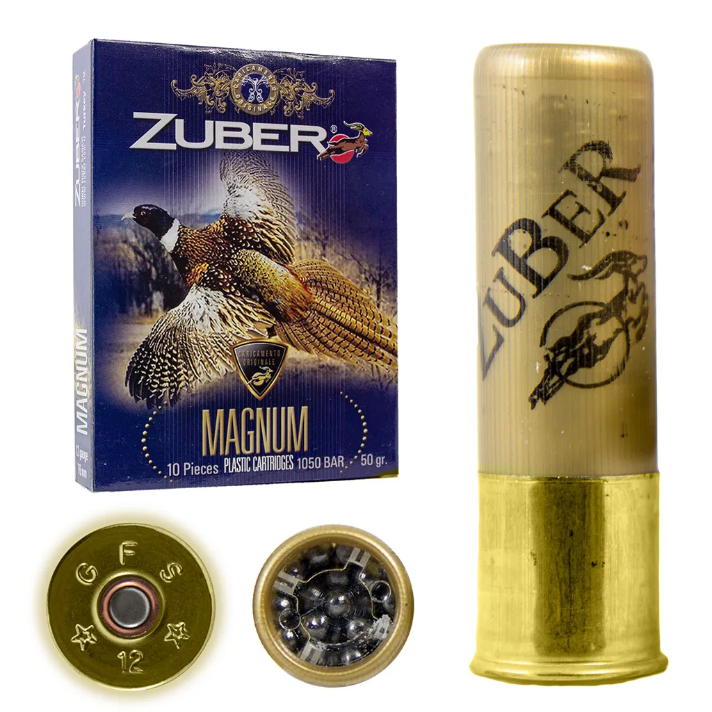  Патрон для гладкоствольного оружия ZUBER Magnum (12/76)(50г)(№1)(4,0мм) в Алматы | Казахстан | Корган Центр | KORGAN