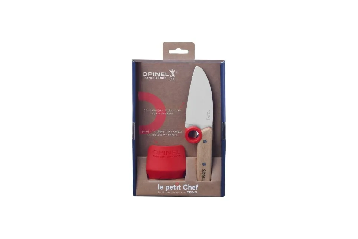Нож  кухонный  Opinel  "Маленький Шеф" + защита для пальцев для кухни в Алматы, Казахстан