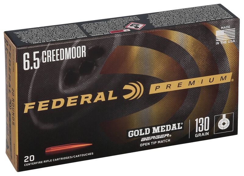 Купить Патрон для нарезного оружия FEDERAL PGM (6,5 Creedmoor) BERGER AR HYBRID OTM (BH-OTM)(130grs)(8,42г) в Алматы | Казахстан | Корган Центр