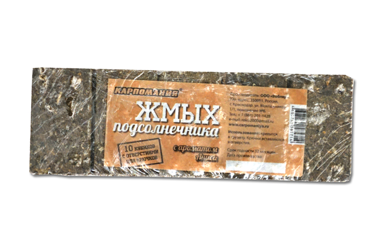 Жмых подсолнечника КАРПОМАНИЯ — приманка, снасти и аксессуары для рыбалки | Алматы, Казахстан