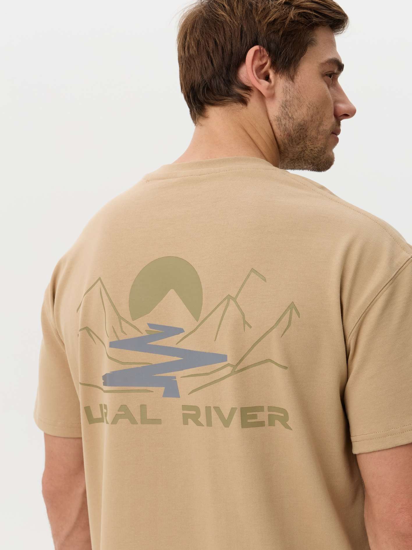 Футболка мужская Remington Casual Beige — одежда для охоты, рыбалки, туризма и города | KORGAN.KZ