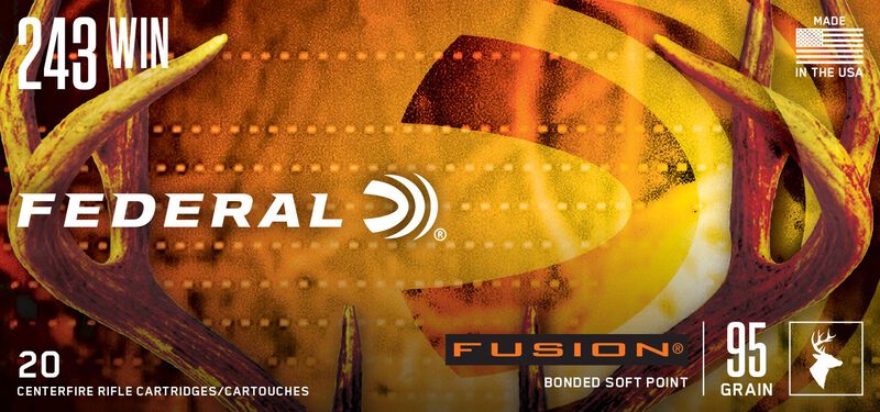 Купить Патрон для нарезного оружия FEDERAL (.243 Win.) FUSION (FSP)(95grs)(6,16г) в Алматы | Казахстан | Корган Центр
