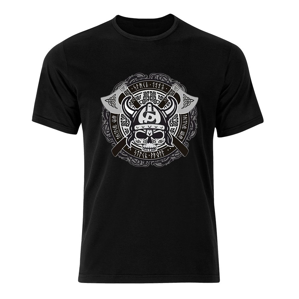 Футболка "Stich Profi" "Викинг" (тк.хлопок)(черный) — одежда для охоты, рыбалки, туризма и города | KORGAN.KZ