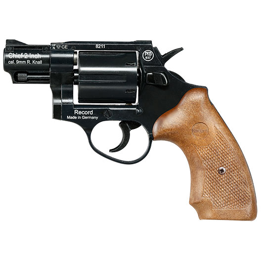 Газовый пистолет RECORD Мод. CHIEF 2' BLACK WOOD (к.-бр: 9мм)(6-зарядный) — купить газовые пистолеты в Алматы | Доставка по Казахстану