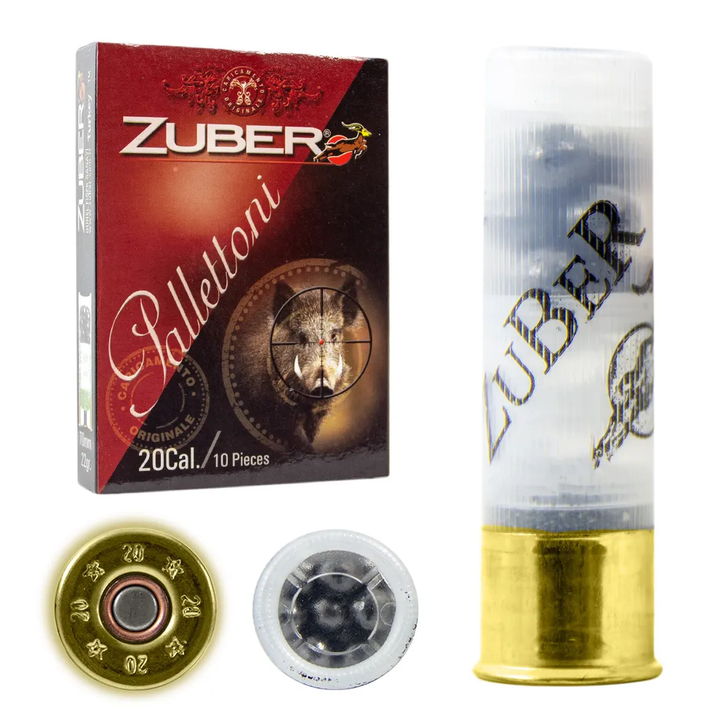  Патрон для гладкоствольного оружия ZUBER Pallettoni (20/70)(22г)(7,4мм x 9шт) в Алматы | Казахстан | Корган Центр | KORGAN