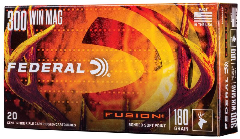 Купить Патрон для нарезного оружия FEDERAL (.300 Win.Mag.) FUSION (FSP)(180grs)(11,66г) в Алматы | Казахстан | Корган Центр