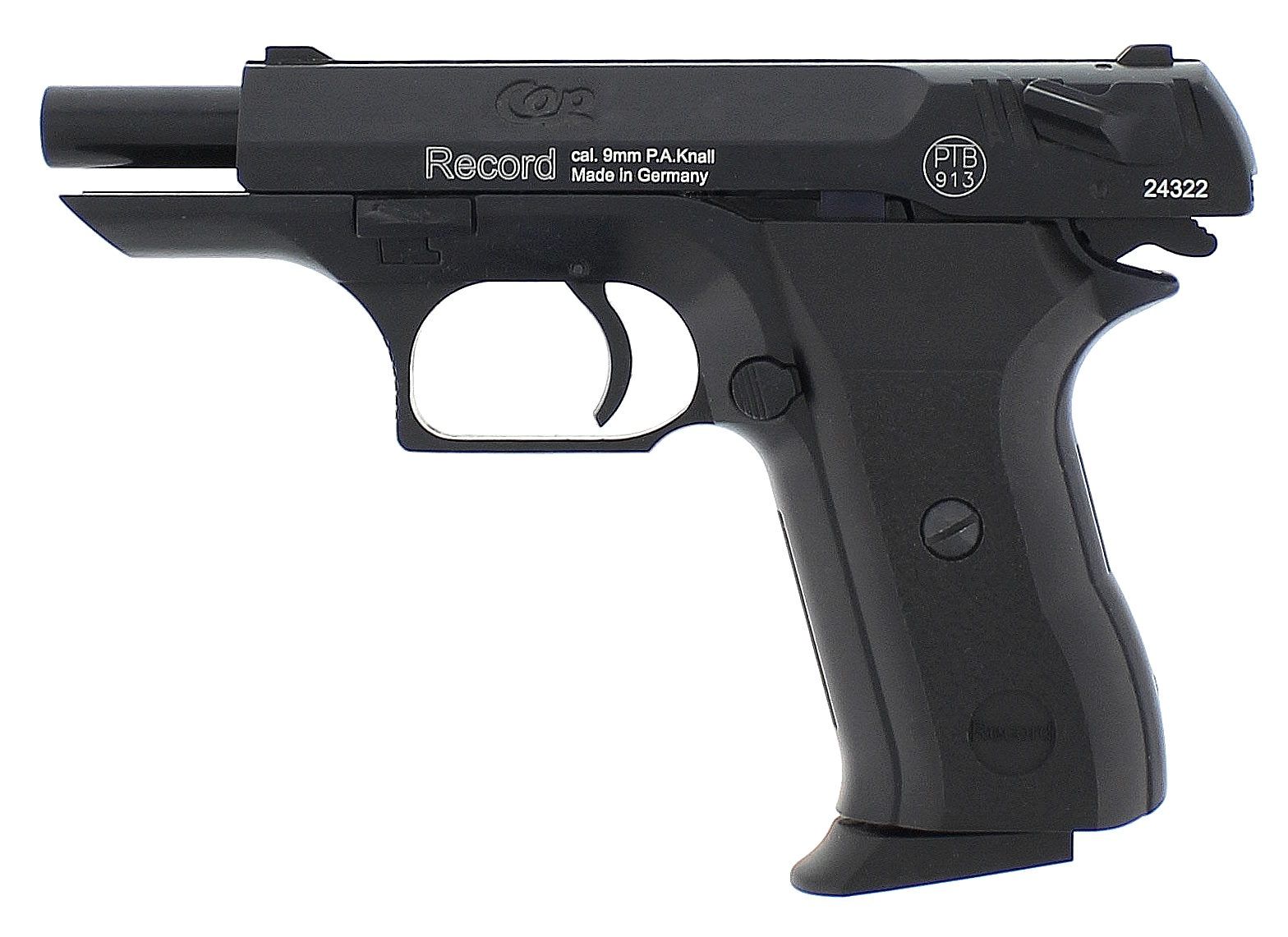 Газовый пистолет RECORD Мод. COP BLACK (к.-бр: 9мм P.A.)(7-зарядный) — купить газовые пистолеты в Алматы | Доставка по Казахстану