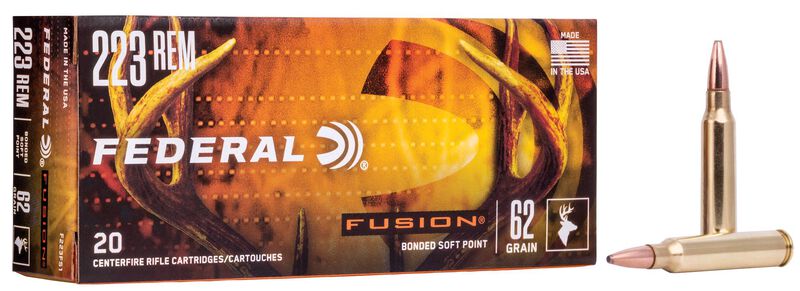 Купить Патрон для нарезного оружия FEDERAL (.223 Rem.) FUSION (FSP)(62grs)(4,02г) в Алматы | Казахстан | Корган Центр