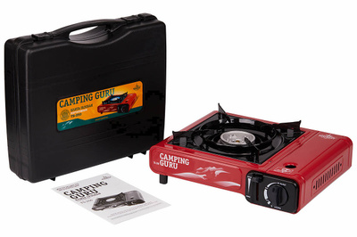 Плита газовая портативная HELIOS Мод. CAMPING GURU TS-250 — туристическая газовая плитка или лампа в Алматы
