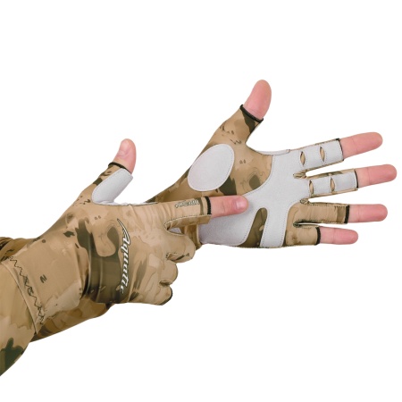 Перчатки для рыбалки летние Aquatic UPF50+ (цвет: SAND CAMO, размер XXL/XXXL) — технические характеристики, материалы и назначение | KORGAN