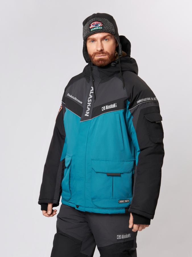 Костюм зимний Alaskan Dakota Stream мор.волн/cер/черн (куртка+ полукомбинезон) — куртки, жилеты, маскировочные костюмы, одежда для рыбалки и охоты | KORGAN Казахстан