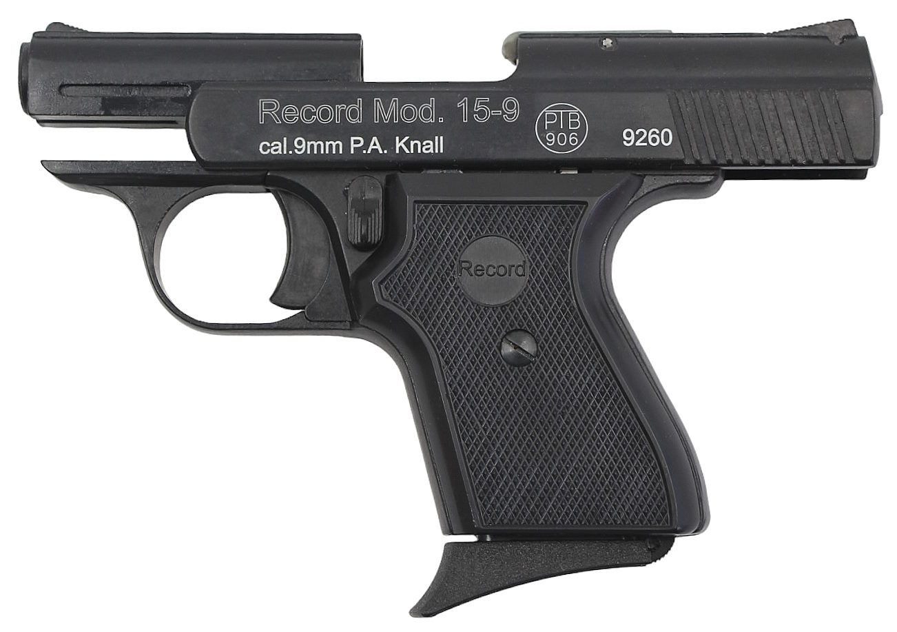 Газовый пистолет RECORD Мод. 15-9 BLACK (к.-бр: 9мм P.A.)(5-зарядный) — купить газовые пистолеты в Алматы | Доставка по Казахстану