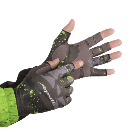 Перчатки для рыбалки летние Aquatic UPF50+ (цвет: camo dark, размер S/M) — технические характеристики, материалы и назначение | KORGAN
