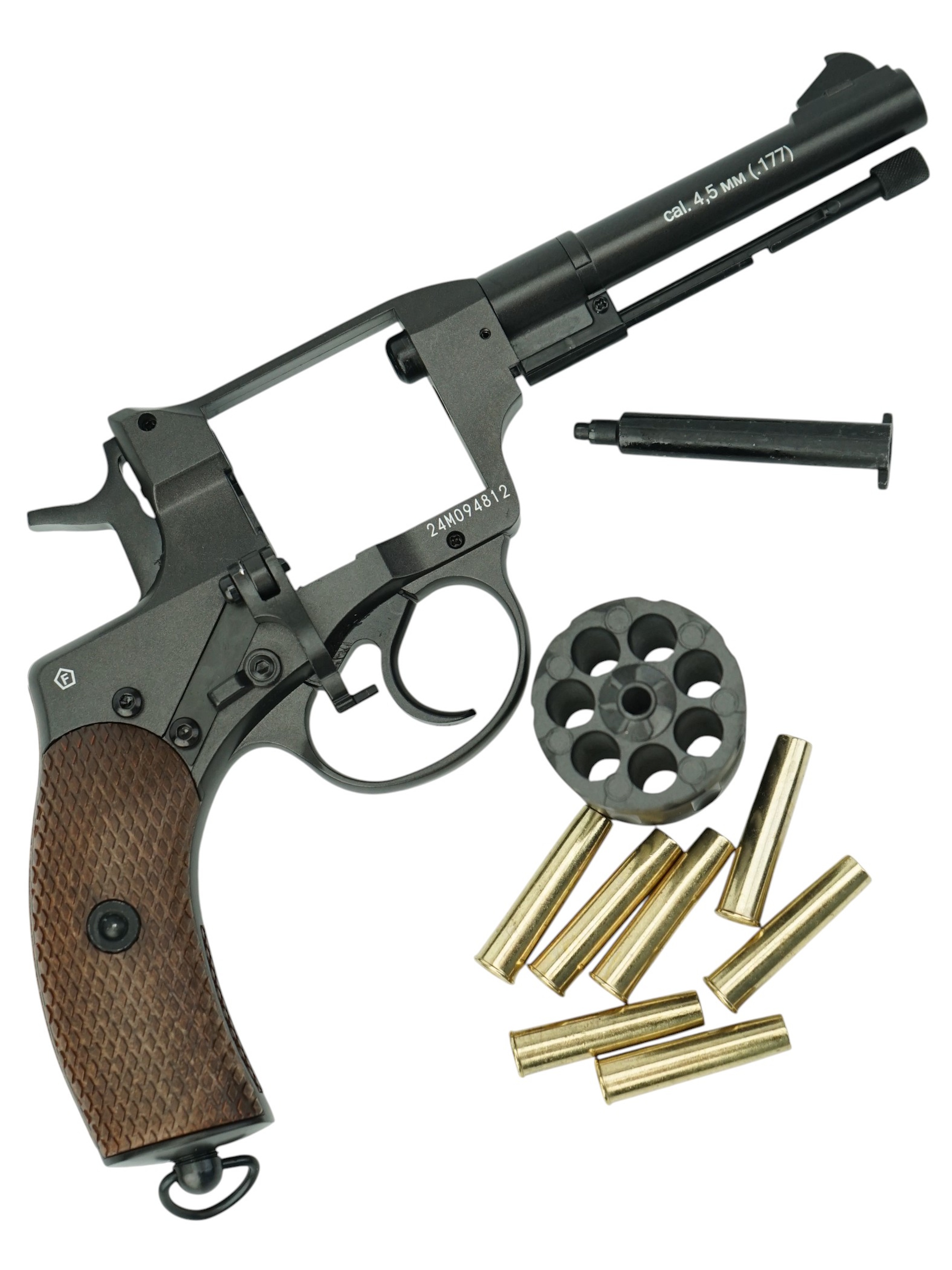 Фото Пневматический револьвер Borner NGT Black калибр 4.5 mm/pellets CO2 — пневматический пистолет купить в Алматы