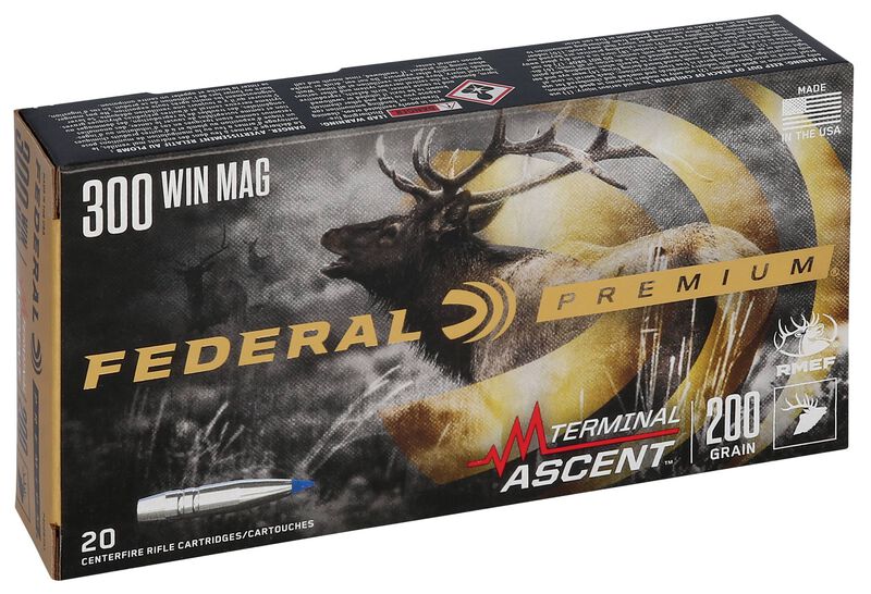 Купить Патрон для нарезного оружия FEDERAL P (.300 Win.Mag.) TERMINAL ASCENT (TA)(200grs)(12,96г) в Алматы | Казахстан | Корган Центр