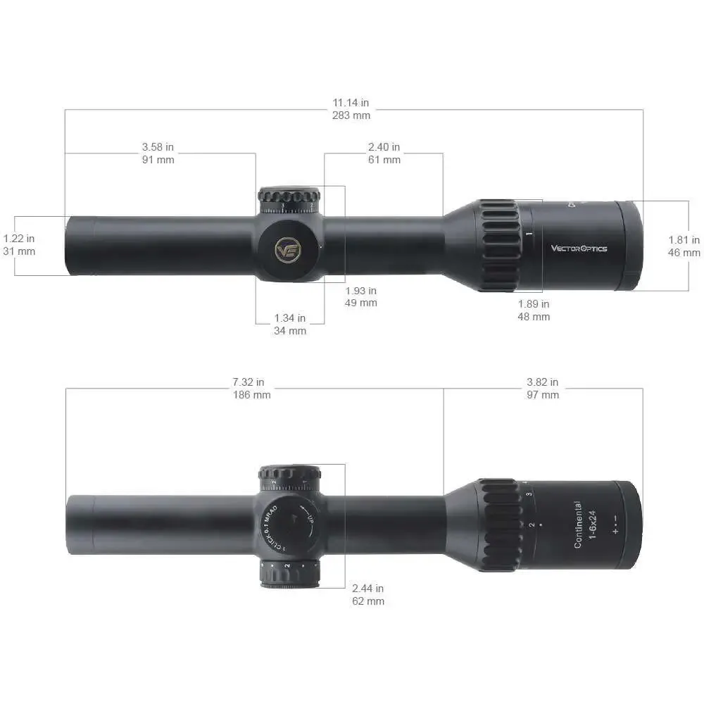 Оптический прицел VECTOR OPTICS Мод. CONTINENTAL TACTICAL 1-6x24 SFP для охоты в Алматы, Казахстан