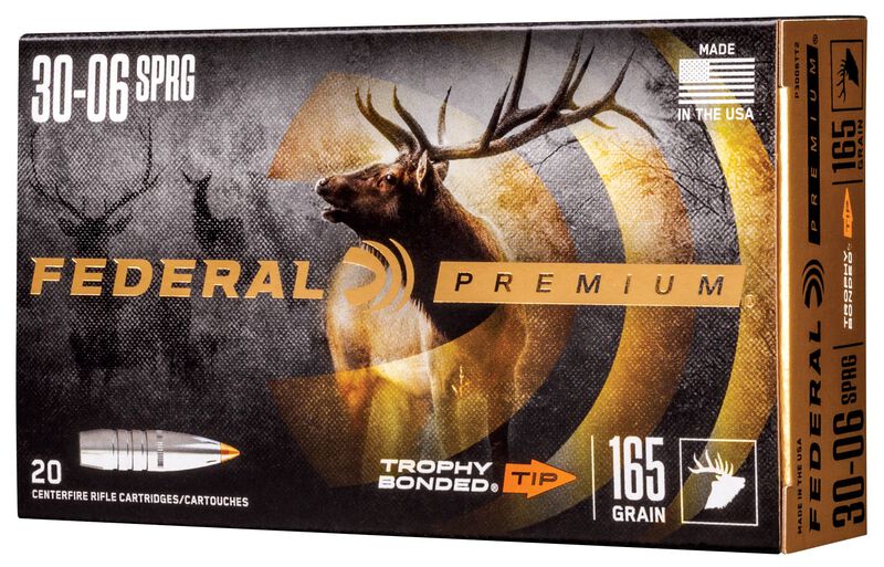 Купить Патрон для нарезного оружия FEDERAL P (.30-06 Sprg.) TROPHY BONDED TIP (TBT)(165grs)(10,69г) в Алматы | Казахстан | Корган Центр