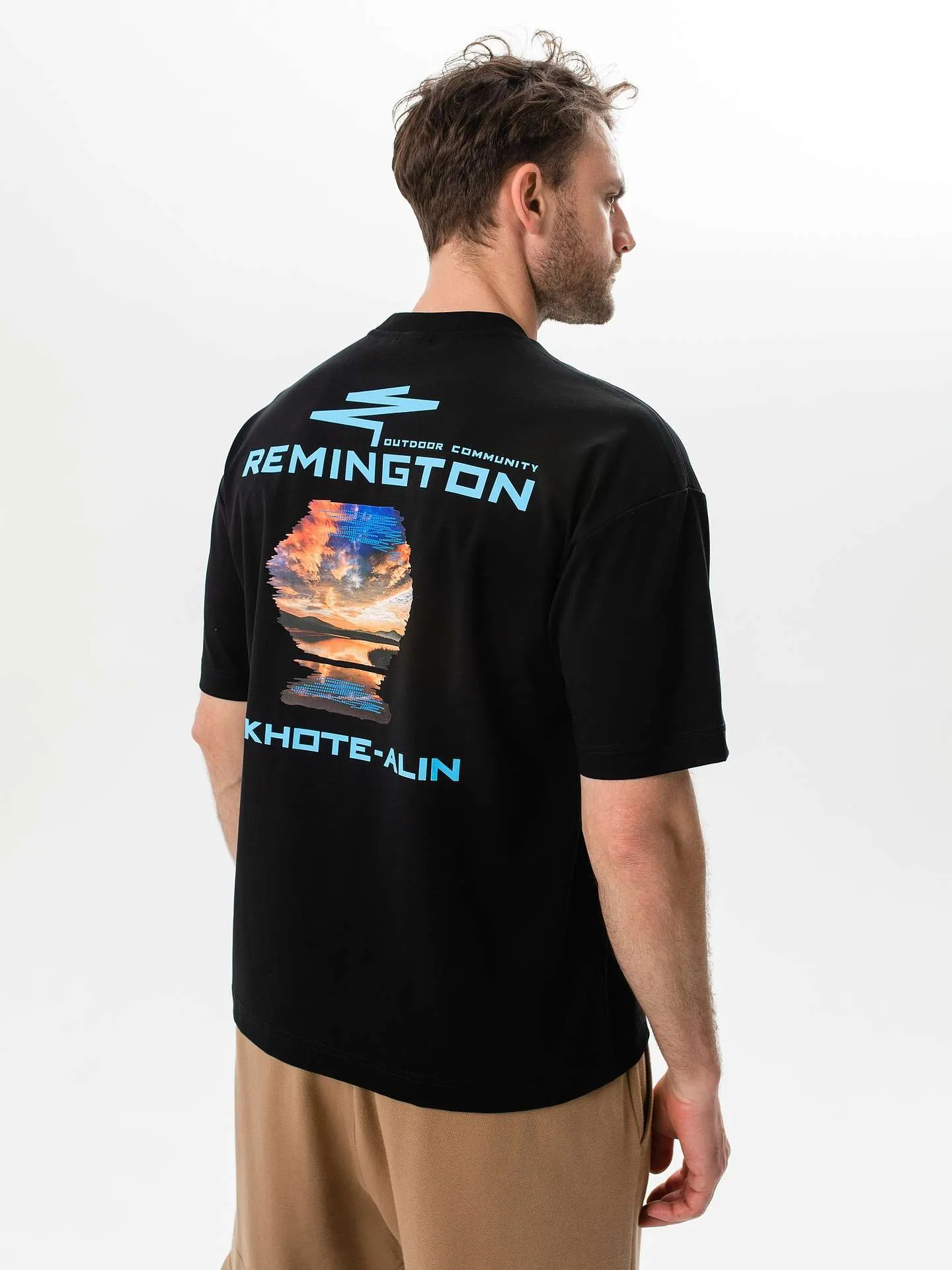 Футболка мужская Remington Sunset View Black — одежда для охоты, рыбалки, туризма и города | KORGAN.KZ